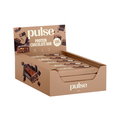 Pulse protein chocolate protein bar - barre protéinée chocolate - Box 12x55g