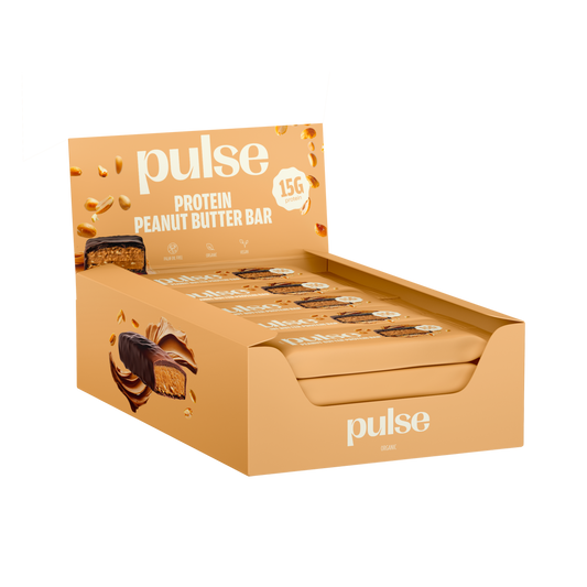 Pulse protein peanut protein bar - barre protéinée cacahuète - Box 12x55g