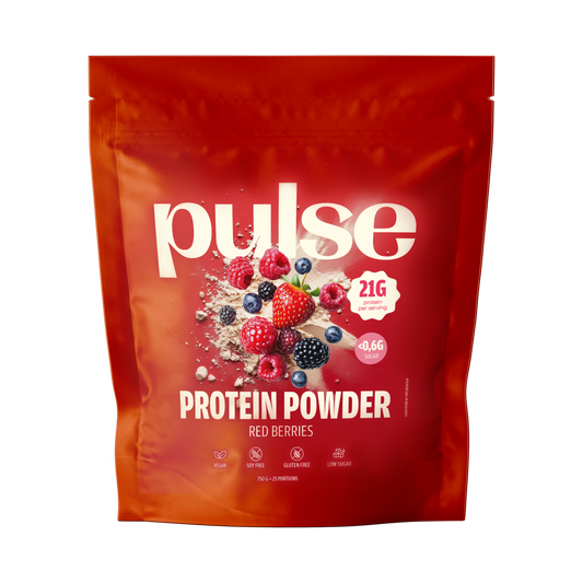 Pulse Poudre protéinée vegan fruits rouge - front packshot