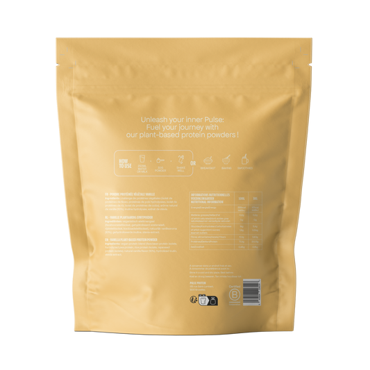 Poudre protéinée vegan vanille 750g Pulse Protein - Back packshot