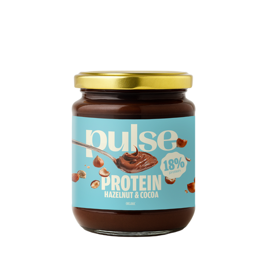 Pâte à tartiner protéinée choco-noisette bio 300g (18% protéine)